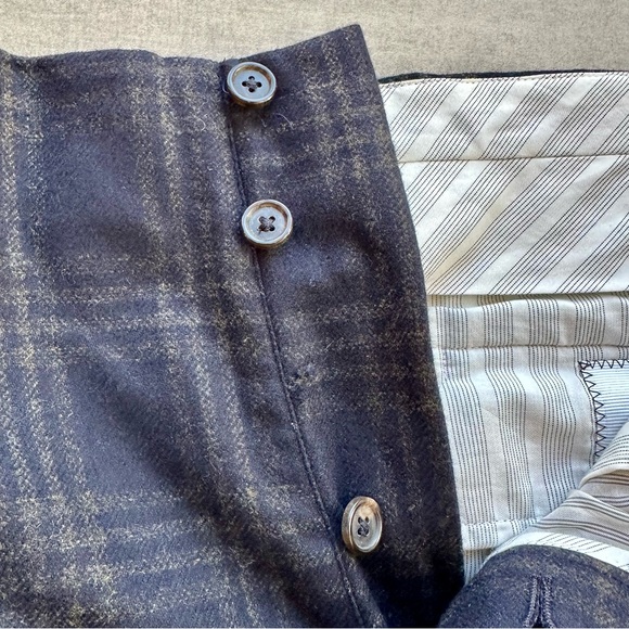 Thom Browne for Brookes Brothers Black Fleece Wool Cashmere Windowpane Pants - Picture 14 of 16